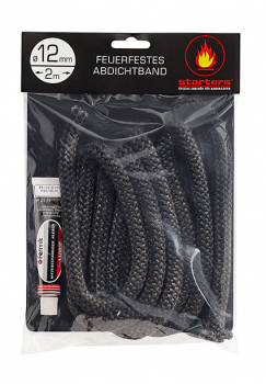 Feuerfeste Ofendichtschnur, 2 m, Ø 12 mm